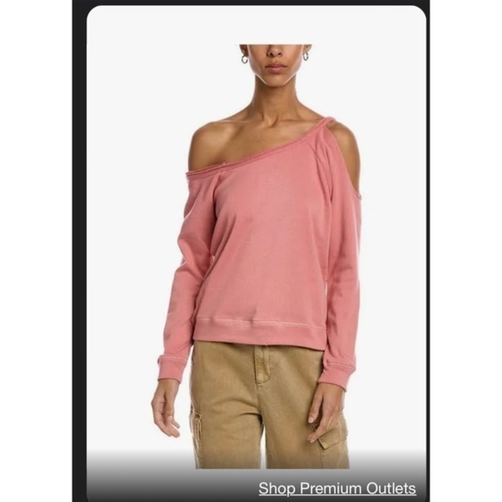 Chaser off the shoulder, single arm sweatshirt, size small